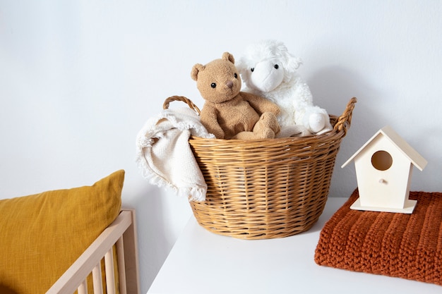 interior of kids room decoration with toys