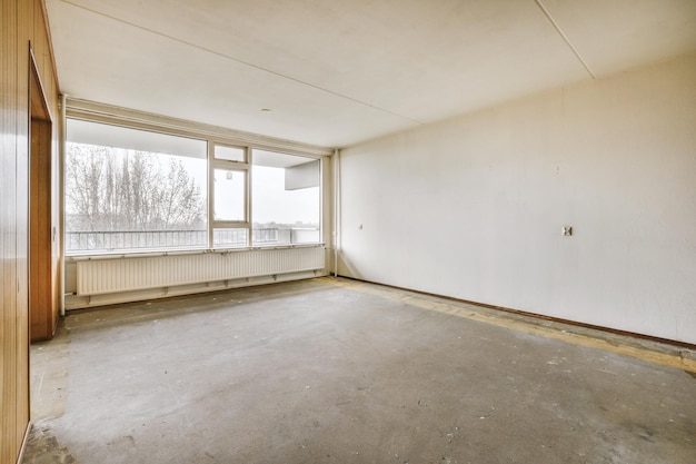 Interior of a large empty room