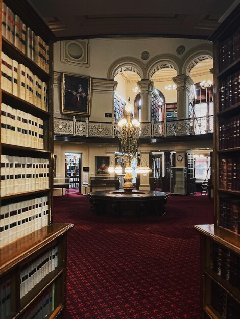 Photo interior of library