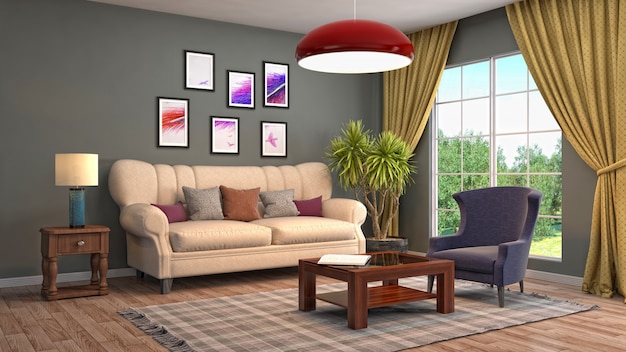 Interior living room
