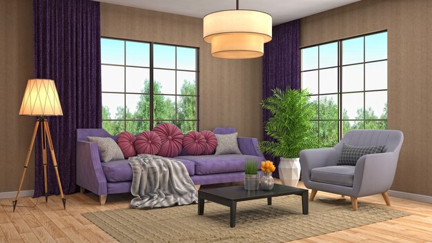 Interior living room