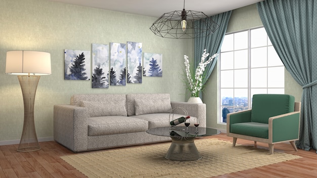 Interior living room