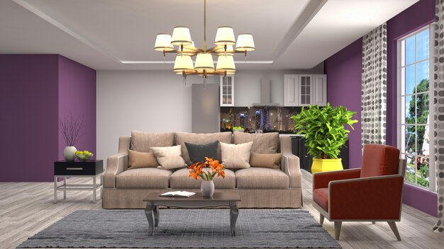 Interior living room