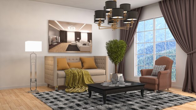 Interior living room