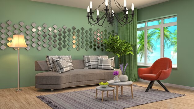 Interior living room