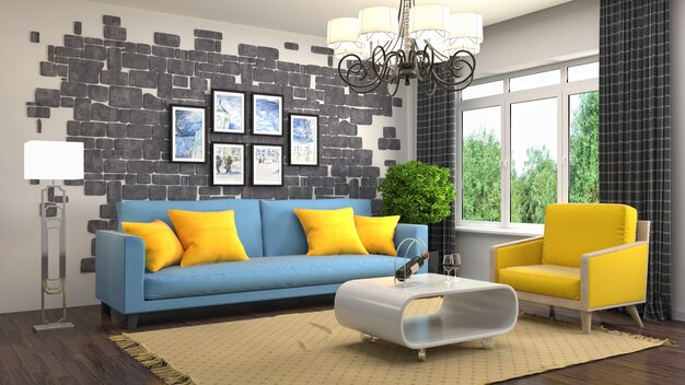 Interior living room