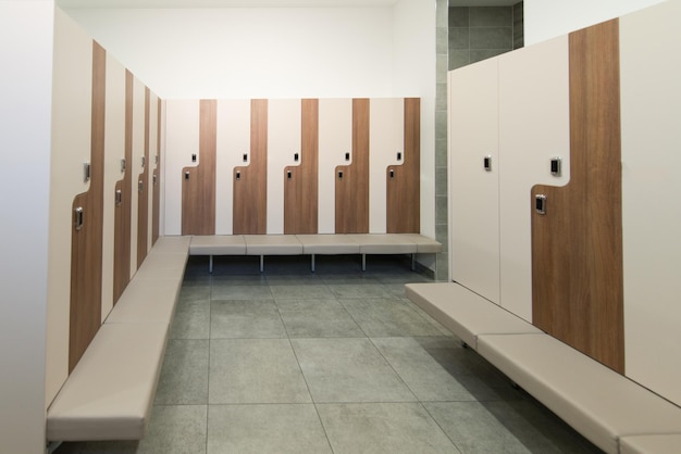 Interior Of A Locker Changing Room