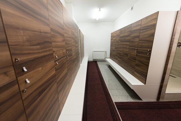 Interior Of A Locker Changing Room