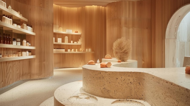 Interior of a luxury spa resort