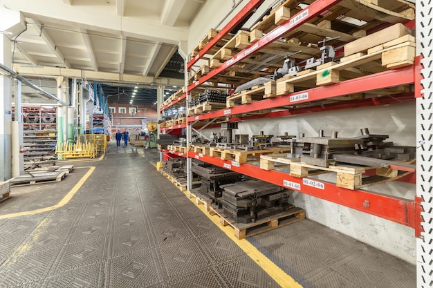 The interior of the metalworking shop Modern industrial enterprise