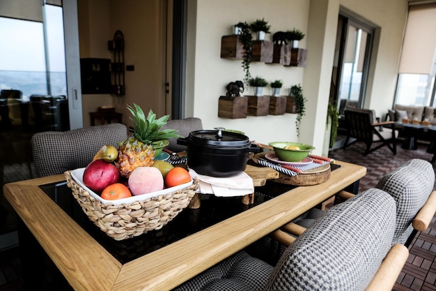 interior of modern balcony terrace