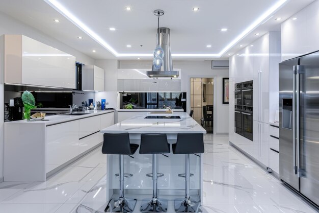 Interior of a modern beautiful kitchen