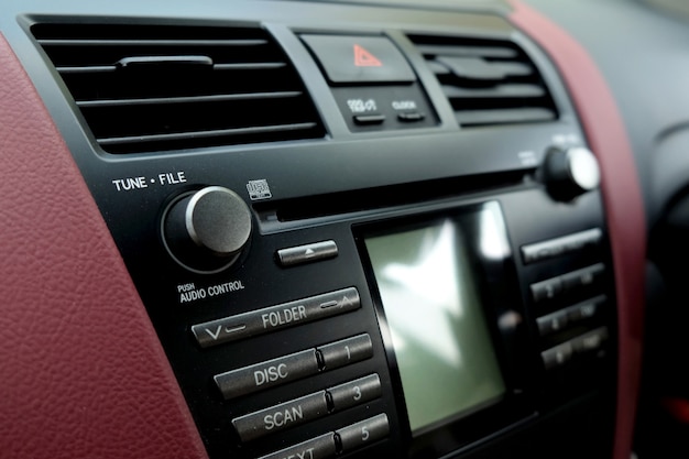 Interior of a modern car