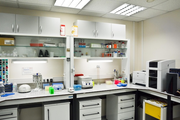 Interior of a modern chemical laboratory