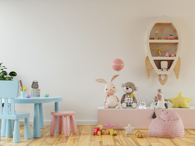 Interior of modern children's room