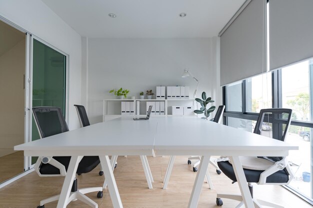 An interior of a modern home office a small business that is just getting off the ground