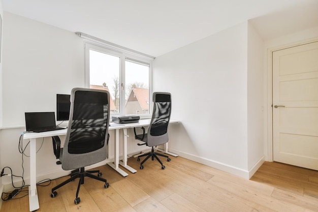 Interior of modern home office