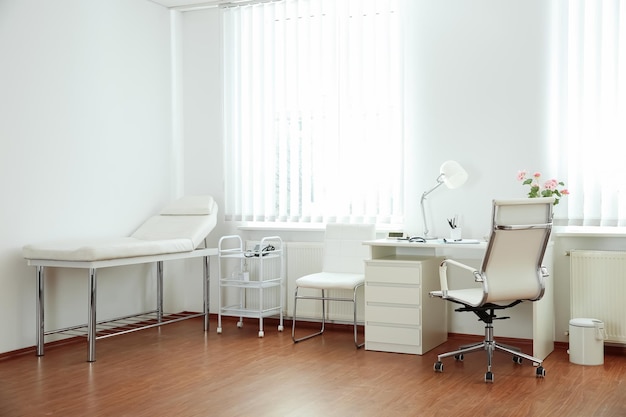 Photo interior of modern medical office doctor39s workplace