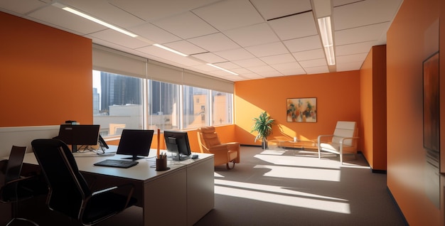 interior of a modern office