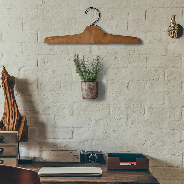 interior of modern room with wooden wall