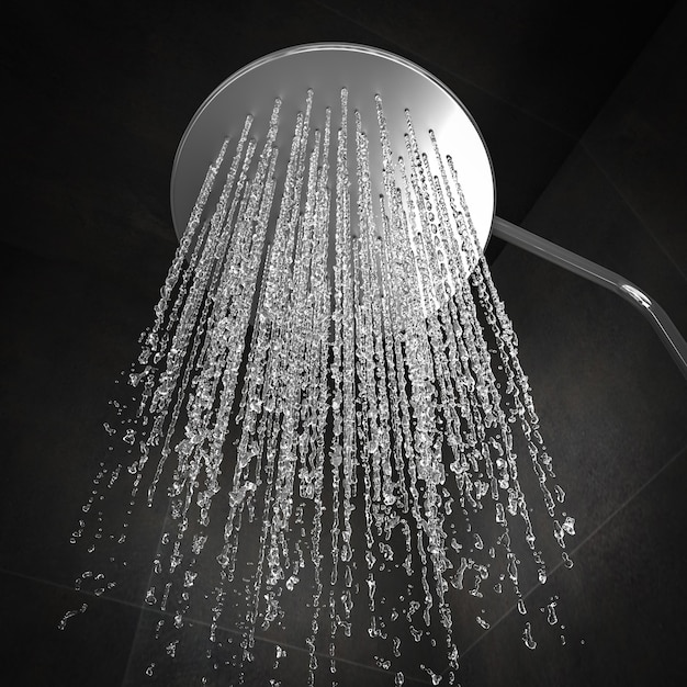 Interior of a modern shower