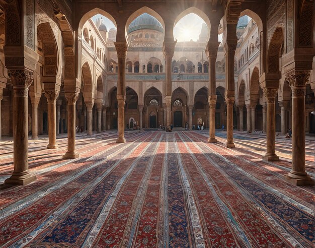 the interior of the mosque