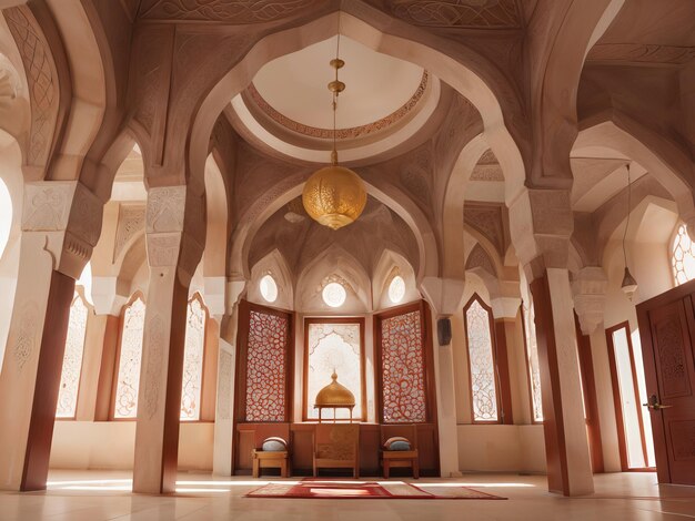 the interior of the mosque