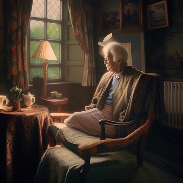 An interior of a national trust cottage