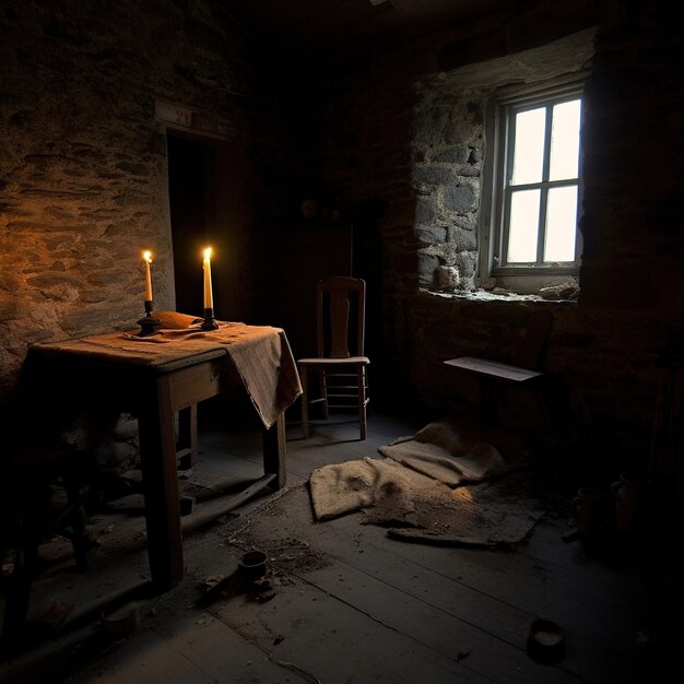 An interior of a national trust cottage