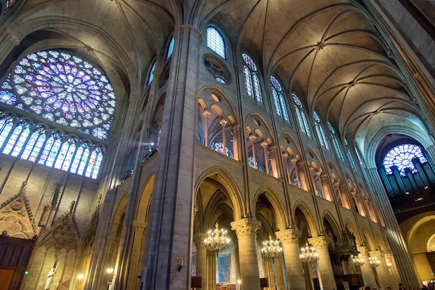 Photo interior of the notre dame de paris