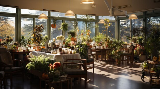 Interior of nursing home