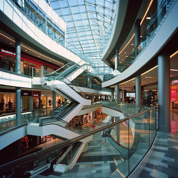 Foto interior of a shopping mall