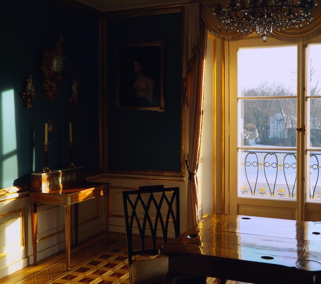 interior of the palace on island warsaw