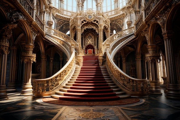 Interior of the palace of versaillesgenerative ai