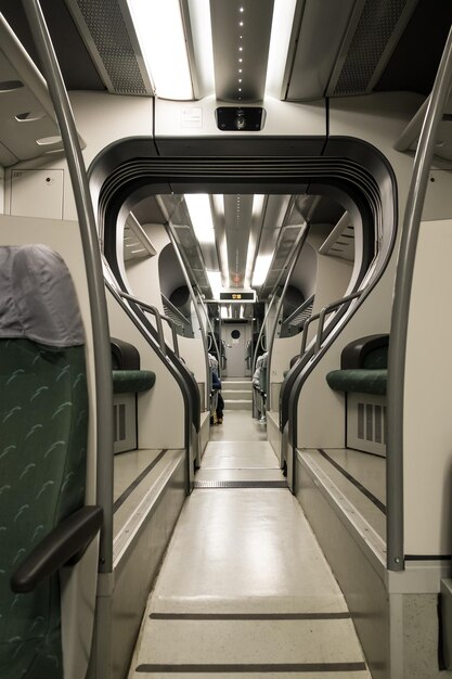 Foto interno del treno passeggeri