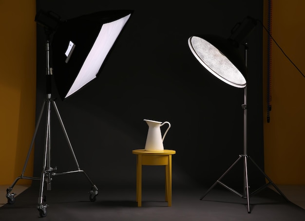 Interior of professional photo studio