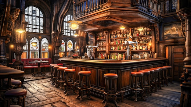 Interior of pub