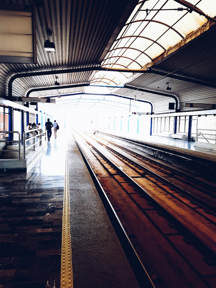 Photo interior of railroad station