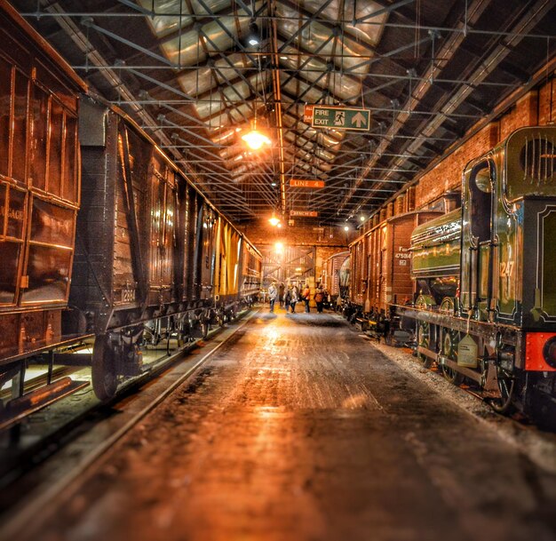 Photo interior of railroad station