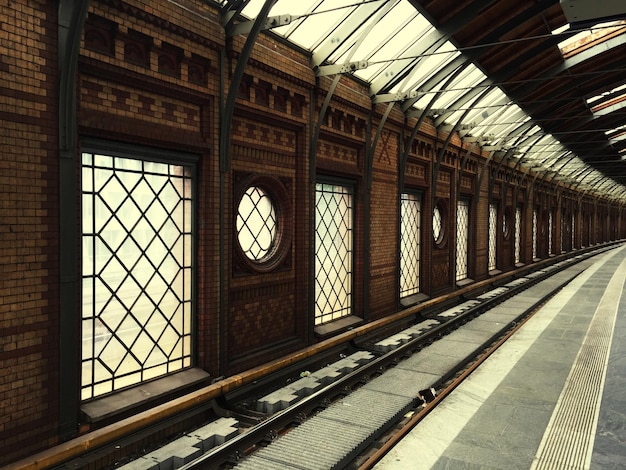 Photo interior of railroad track