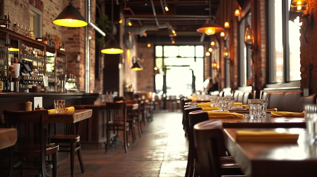 Foto interno di un ristorante