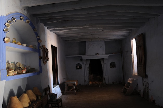 Interior of a rural house in the countryside