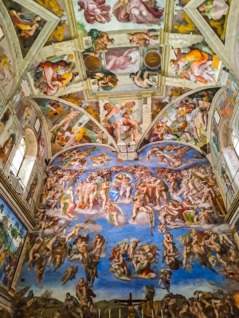 Interior of Sistine Chapel in Vatican Museums