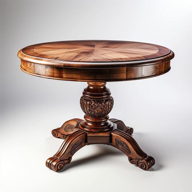 木製のテーブルを使ったインテリアのスタイリング