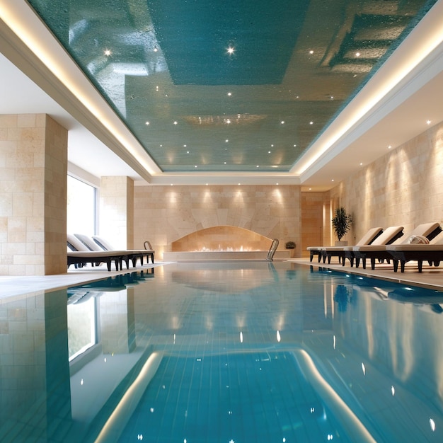 Interior of a swimming pool