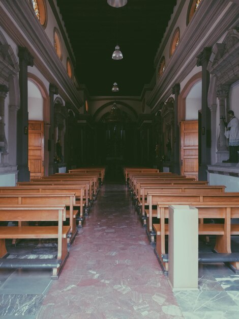 Photo interior of temple