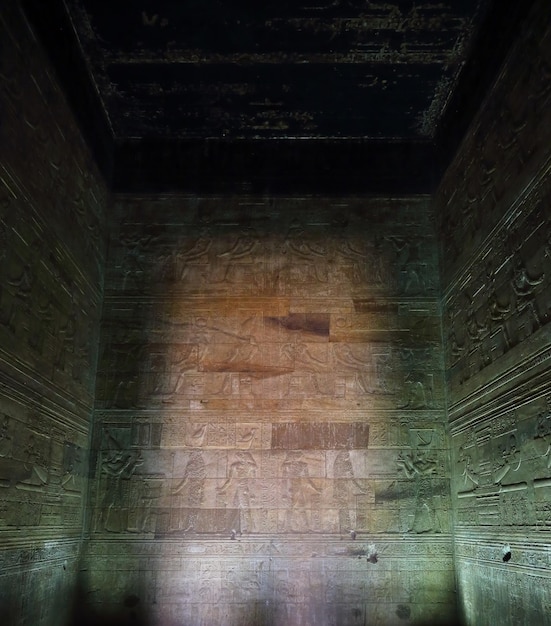 Interior of tomb in egypt