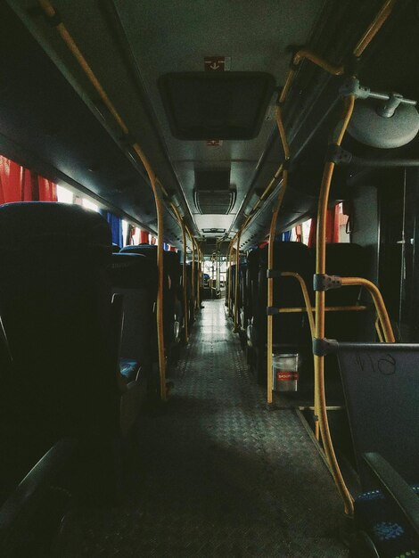 Interior of train