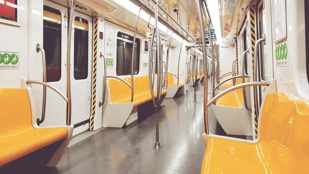 Interior of train