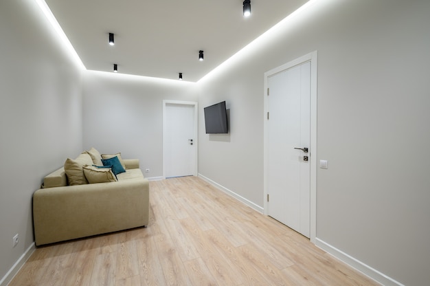 Interior of trendy classy apartment entrance hall